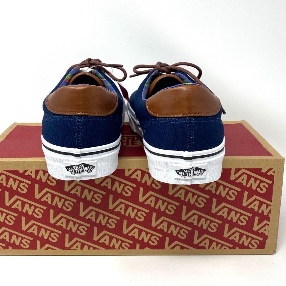 Vans Shoes Men's Size Era 59 C&L Dress Blue Canvas Skate Low Top VN000UC6DCU - Picture 6 of 11